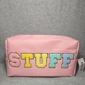 Fame Accessories Pink Travel Large Pouch NWT